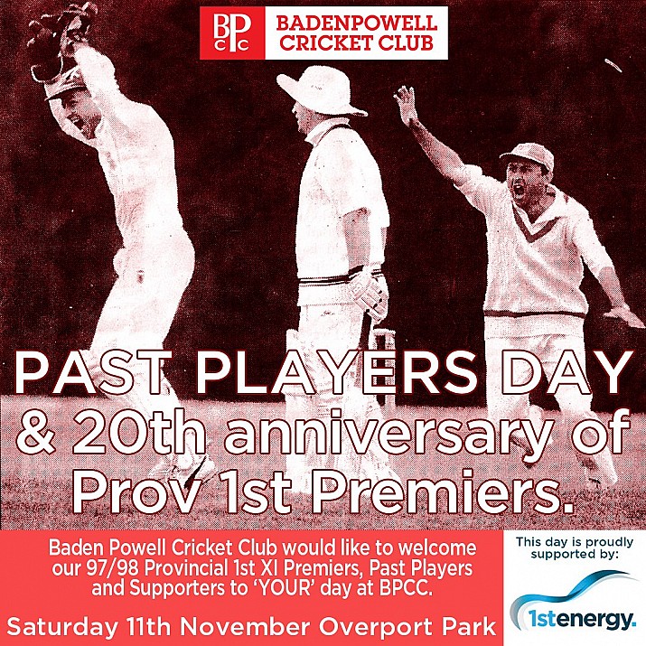 Past Players Day & 20th anniversary of Prov 1st Premiers