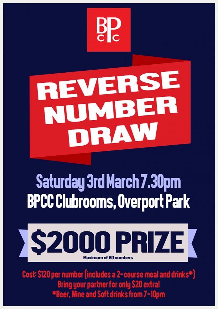 BPCC Reverse Number Draw